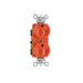 Pass And Seymour Isolated Ground Tamper-Resistant Duplex Receptacle 15A 125V Orange (TRIG5262)