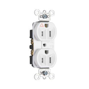 Pass And Seymour Isolated Ground Tamper-Resistant Duplex Receptacle 15A 125V White (TRIG5262W)