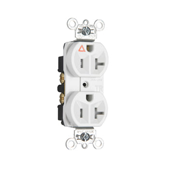 Pass And Seymour Isolated Ground Tamper-Resistant Duplex Receptacle 20A 125V White (TRIG5362W)