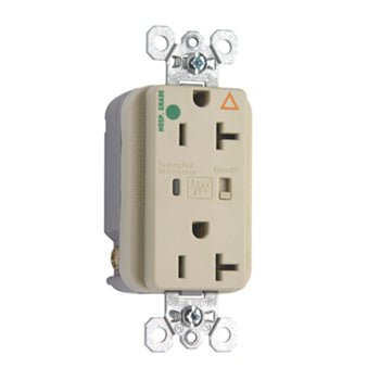 Pass And Seymour Isolated Ground TVSS Hospital Grade Receptacle 20A 125V Alarm Ivory (IG8300ISP)