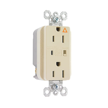 Pass And Seymour Isolated Ground TVSS Receptacle 15A 125V Alarm Ivory (IG5262ISP)