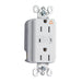 Pass And Seymour Isolated Ground TVSS Receptacle 15A 125V Alarm White (IG5262WSP)