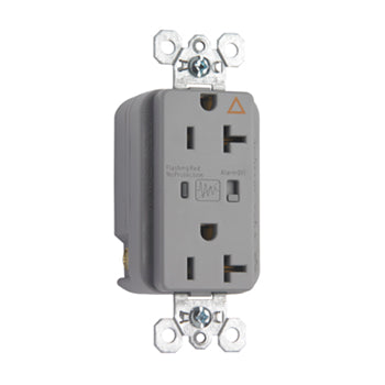 Pass And Seymour Isolated Ground TVSS Receptacle 20A 125V Alarm Gray (IG5362GRYSP)