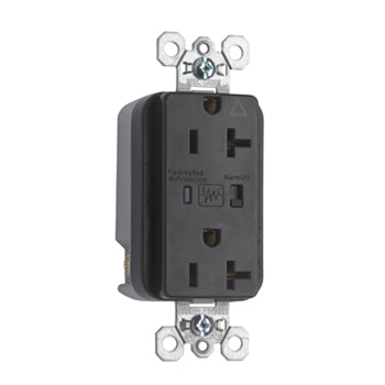 Pass And Seymour Isolated Ground TVSS Receptacle 20A 125V Alarm (IG5362SP)