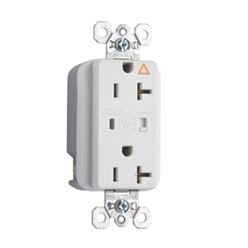 Pass And Seymour Isolated Ground TVSS Receptacle 20A 125V Alarm White (IG5362WSP)
