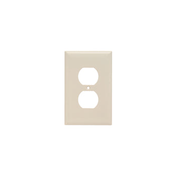 Pass And Seymour Junior Jumbo Plate 1-Gang 1 Duplex Light Aluminum (SPJ8LA)