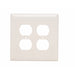 Pass And Seymour Junior Jumbo Plate 2-Gang 2 Duplex Light Aluminum (SPJ82LA)