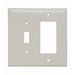 Pass And Seymour Junior Jumbo Plate 2-Gang 1 Toggle 1 Decorator Light (SPJ126LA)