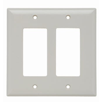 Pass And Seymour Junior Jumbo Smooth Wall Plate 2-Gang SPLEX Light Almond (SPJ262LA)