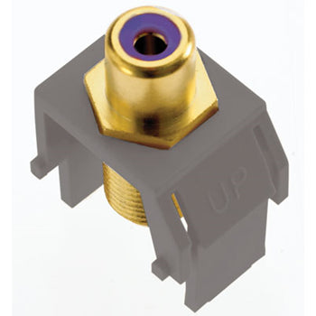 Pass And Seymour Keystone Purple RCA To F Connector Magnesium (ACPRCAFM1)