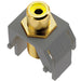 Pass And Seymour Keystone Yellow RCA To F Connector Magnesium (ACYRCAFM1)