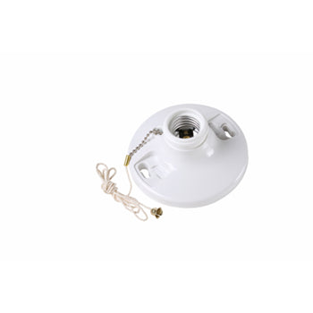 Pass And Seymour Lamp Holder 250W250V Pull Chain White (280WH)