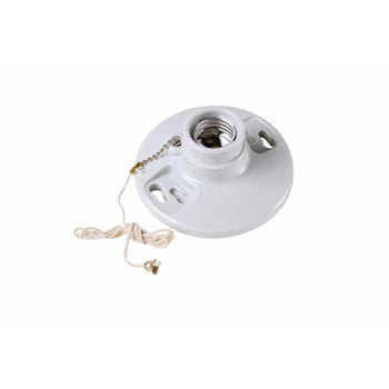 Pass And Seymour Light Almond Lamp Holder Porcelain 250W 250V 2 Terminals (282)