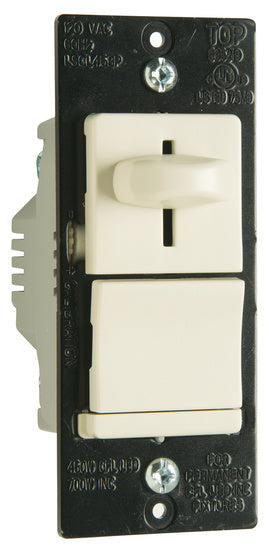 Pass And Seymour LS Incandescent/Compact Fluorescent /LED Preset Dimmer Light Almond (LSCL453PLA)