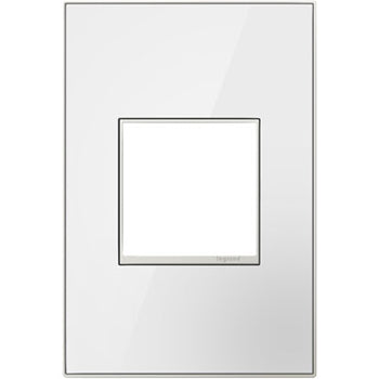 Pass And Seymour Mirror White 1-Gang 2-Module Wall Plate (AWM1G2MW4)