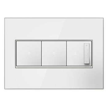 Pass And Seymour Mirror White 3-Gang Wow Wall Plate (AWM3GMWW4)
