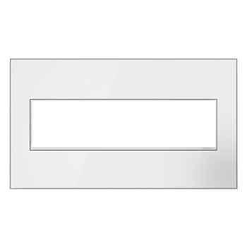 Pass And Seymour Mirror White 4-Gang Wow Wall Plate (AWM4GMWW4)