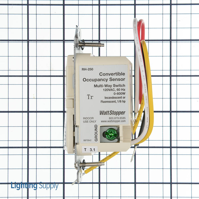 Pass And Seymour Multi-Way Convertible Occupancy Sensor Light Almond (RH250LA)
