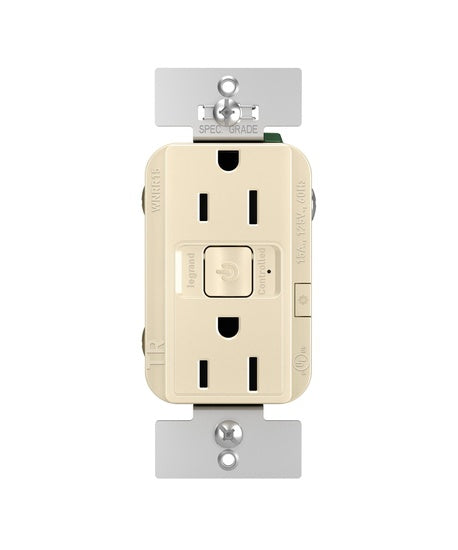 Pass And Seymour Netatmo 15A Outlet Light Almond (WNRR15LA)