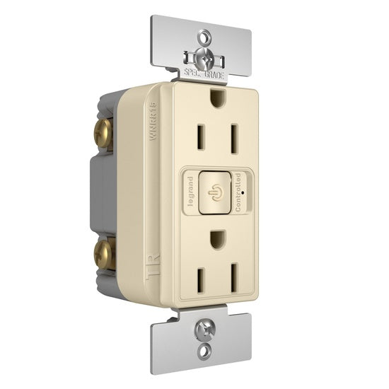 Pass And Seymour Netatmo 15A Outlet Light Almond (WNRR15LA)