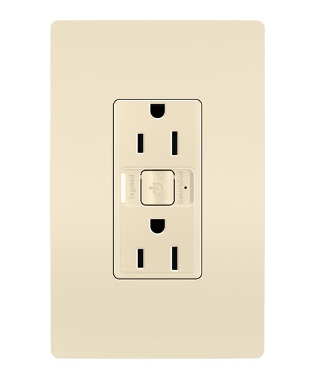 Pass And Seymour Netatmo 15A Outlet Light Almond (WNRR15LA)