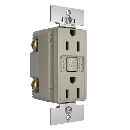 Pass And Seymour Netatmo 15A Outlet Nickel (WNRR15NI)