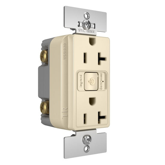 Pass And Seymour Netatmo 20A Outlet Light Almond (WNRR20LA)