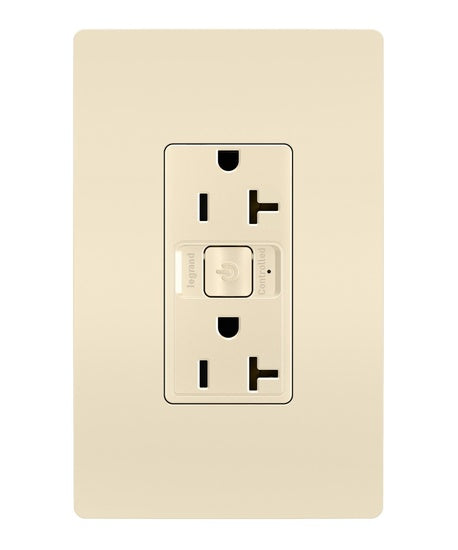 Pass And Seymour Netatmo 20A Outlet Light Almond (WNRR20LA)