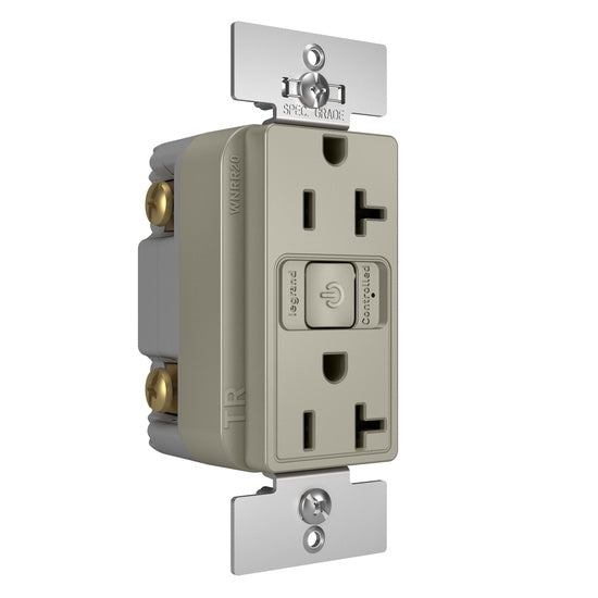 Pass And Seymour Netatmo 20A Outlet Nickel (WNRR20NI)