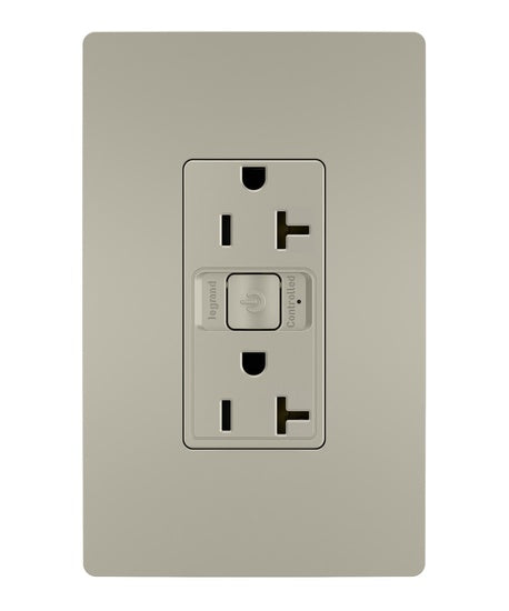 Pass And Seymour Netatmo 20A Outlet Nickel (WNRR20NI)