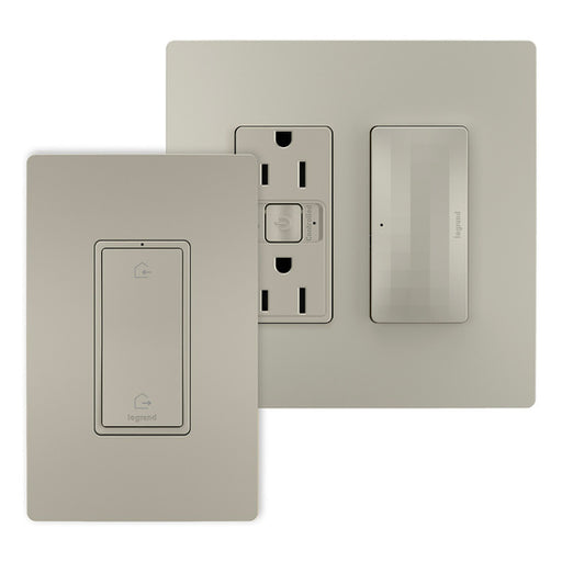 Pass And Seymour Netatmo Outlet Kit With Home Automation Switch Nickel (WNRH15KITNI)