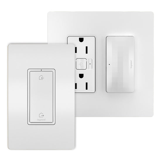 Pass And Seymour Netatmo Outlet Kit With Home Automation Switch White (WNRH15KITWH)