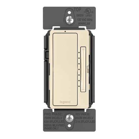 Pass And Seymour Netatmo Tru-Universal Dimmer Light Almond (WNRL50LA)