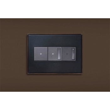 Pass And Seymour Oil Rubbed Bronze With Border 3-Gang Wall Plate (AWC3GOB4)