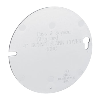 Pass And Seymour Plastic Box 4 Round Blank Cover (4RBC)