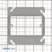 Pass And Seymour Plastic Box 4 Square Raised Cover 1-Gang (RC1)