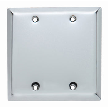 Pass And Seymour Plate 2-Gang Blank Chrome (SB23CH)