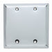 Pass And Seymour Plate 2-Gang Blank Chrome (SB23CH)