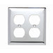 Pass And Seymour Plate 2-Gang Duplex Chrome (SB82CH)
