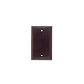 Pass And Seymour Plate Plastic 1-Gang Blank Without Line Brown (SP13)