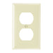 Pass And Seymour Plate Plastic 1-Gang Duplex Without Line Ivory (SP8I)