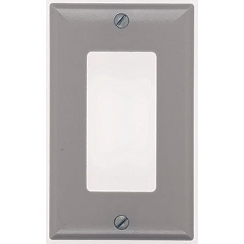 Pass And Seymour Plate Plastic 1-Gang SPLEX Without Line Gray (SP26GRY)