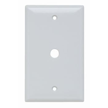 Pass And Seymour Plate Plastic 1-Gang Telephone Without Line White (SP11W)