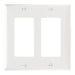 Pass And Seymour Plate Plastic 2-Gang 2 SPLEX Without Line Ivory (SP262I)