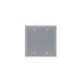 Pass And Seymour Plate Plastic 2-Gang Blank Without Line Gray (SP23GRY)