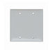 Pass And Seymour Plate Plastic 2-Gang Blank Without Line White (SP23W)