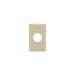 Pass And Seymour Plate Plastic 1-Gang Single Receptacle Without Line Ivory (SP7I)