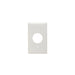 Pass And Seymour Plate Plastic 1-Gang Single Receptacle Without Line White (SP7W)