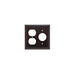 Pass And Seymour Plate Plastic 2-Gang Single/Duplex Without Line Brown (SP78)