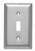 Pass And Seymour Plate SS430 1-Gang Toggle Without Line (SL1)